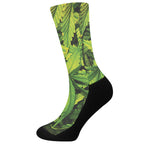 Cannabis Print Crew Socks