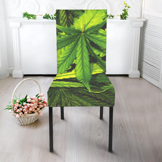 Cannabis Print Dining Chair Slipcover