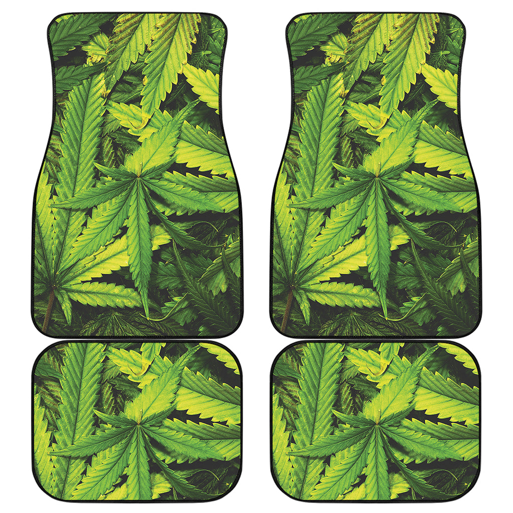 Cannabis Print Front and Back Car Floor Mats