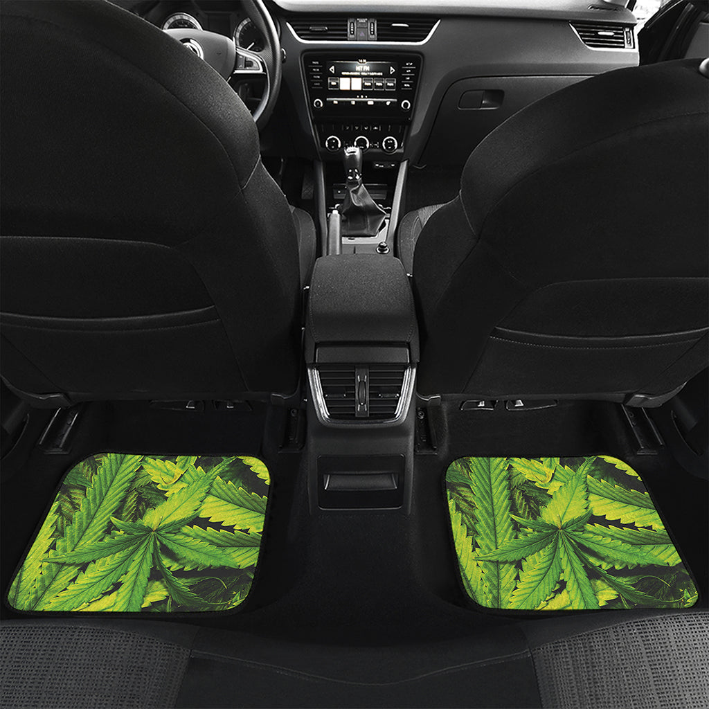 Cannabis Print Front and Back Car Floor Mats