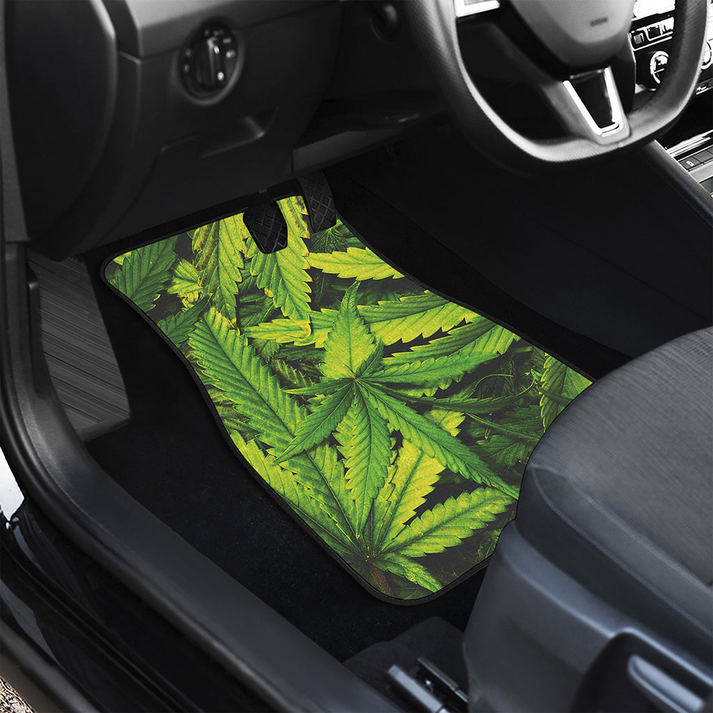 Cannabis Print Front and Back Car Floor Mats