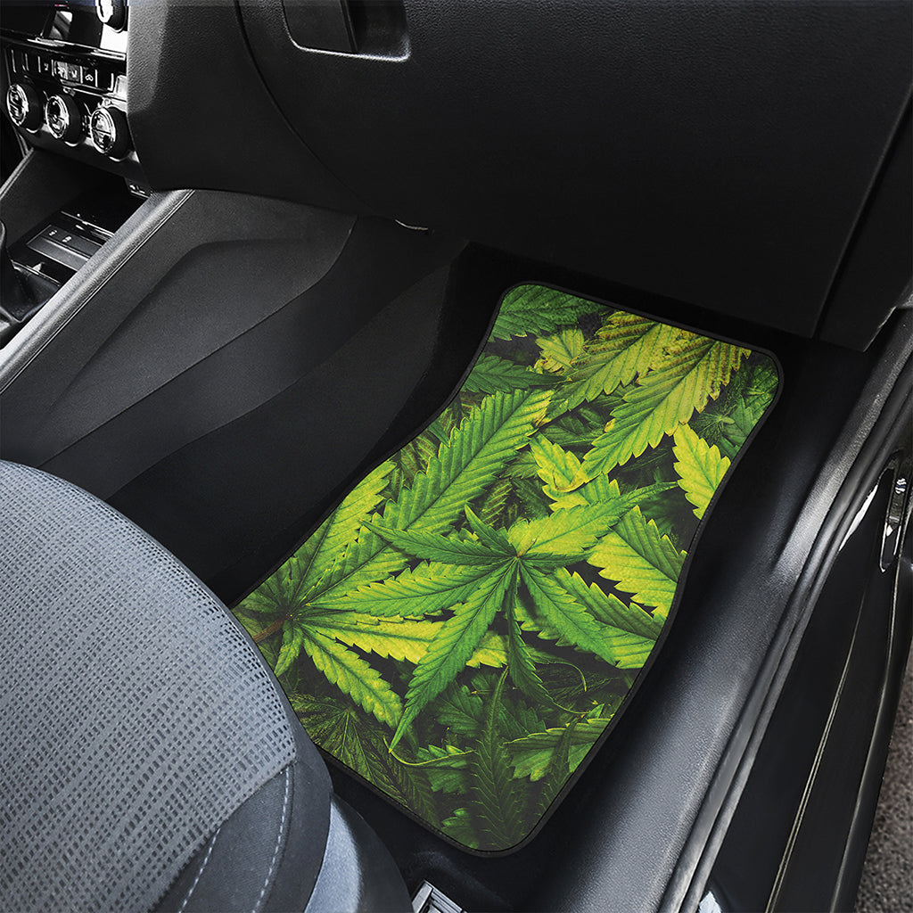 Cannabis Print Front Car Floor Mats