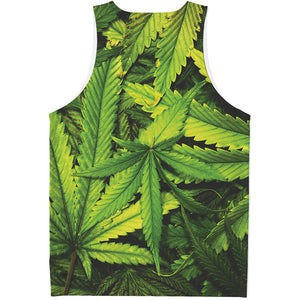 Cannabis Print Men's Tank Top