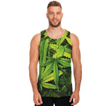 Cannabis Print Men's Tank Top