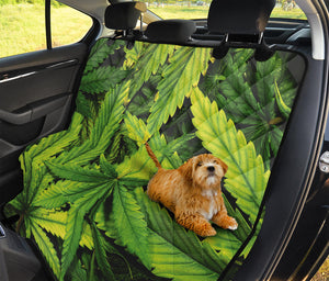 Cannabis Print Pet Car Back Seat Cover