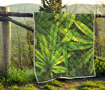 Cannabis Print Quilt