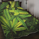 Cannabis Print Quilt Bed Set