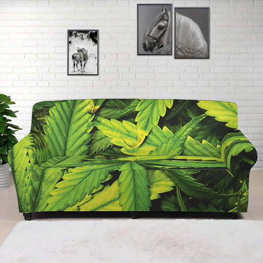 Cannabis Print Sofa Cover