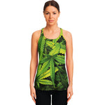 Cannabis Print Women's Racerback Tank Top
