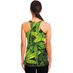 Cannabis Print Women's Racerback Tank Top