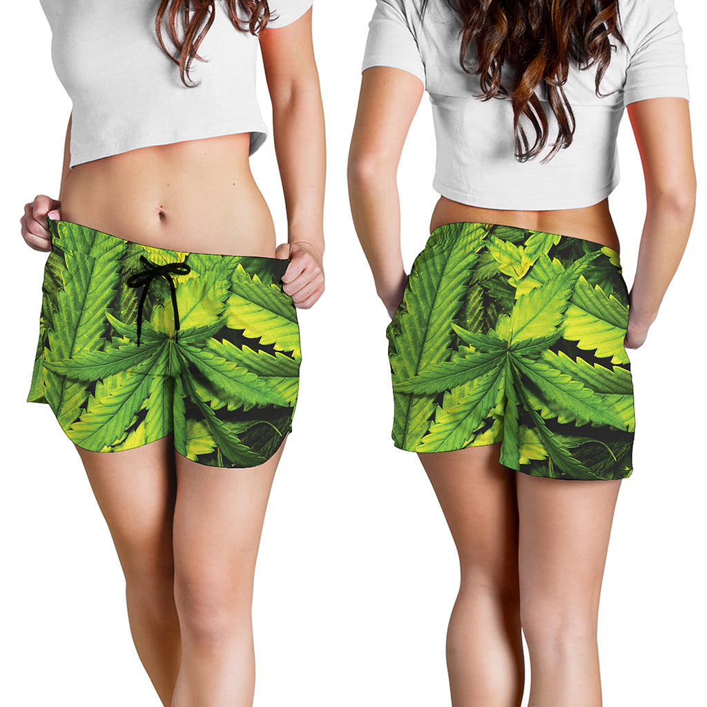 Cannabis Print Women's Shorts