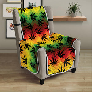 Cannabis Rasta Pattern Print Armchair Protector