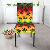 Cannabis Rasta Pattern Print Dining Chair Slipcover