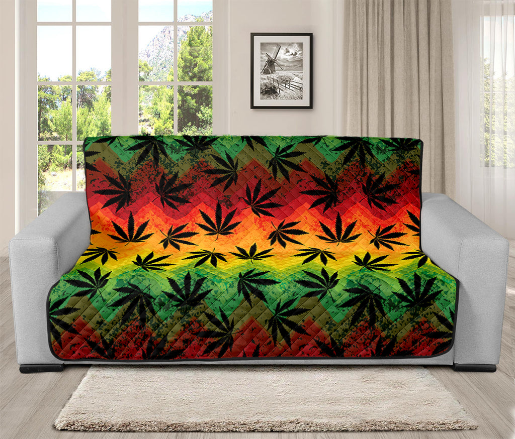 Cannabis Rasta Pattern Print Futon Protector