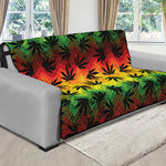 Cannabis Rasta Pattern Print Futon Protector