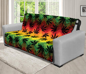 Cannabis Rasta Pattern Print Futon Protector