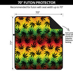 Cannabis Rasta Pattern Print Futon Protector