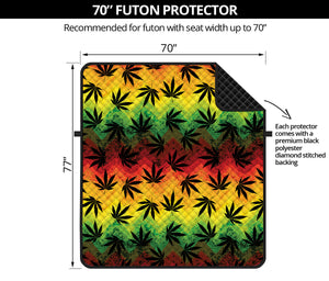 Cannabis Rasta Pattern Print Futon Protector