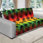 Cannabis Rasta Pattern Print Futon Protector