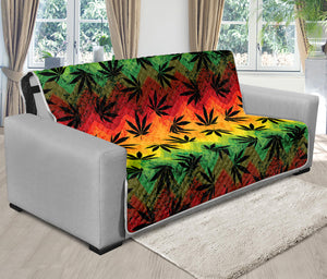 Cannabis Rasta Pattern Print Futon Protector