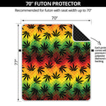 Cannabis Rasta Pattern Print Futon Protector