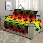 Cannabis Rasta Pattern Print Half Sofa Protector