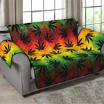 Cannabis Rasta Pattern Print Loveseat Protector