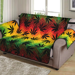 Cannabis Rasta Pattern Print Loveseat Protector