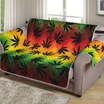 Cannabis Rasta Pattern Print Loveseat Protector