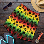 Cannabis Rasta Pattern Print Men's Shorts
