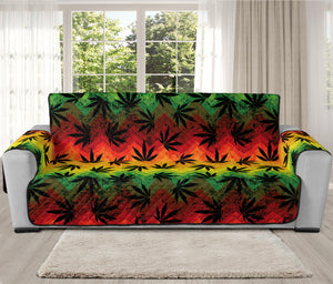 Cannabis Rasta Pattern Print Oversized Sofa Protector