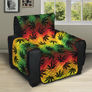 Cannabis Rasta Pattern Print Recliner Protector