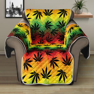 Cannabis Rasta Pattern Print Recliner Protector