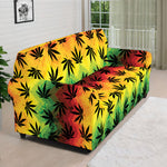 Cannabis Rasta Pattern Print Sofa Cover