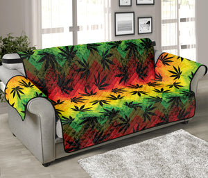 Cannabis Rasta Pattern Print Sofa Protector