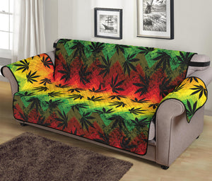 Cannabis Rasta Pattern Print Sofa Protector