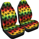 Cannabis Rasta Pattern Print Universal Fit Car Seat Covers