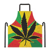 Cannabis Rasta Print Apron