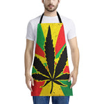 Cannabis Rasta Print Apron