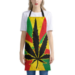 Cannabis Rasta Print Apron