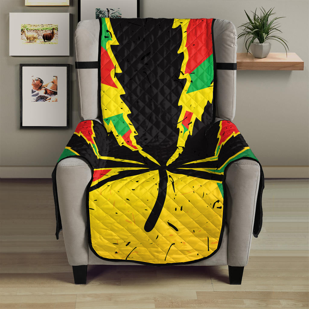 Cannabis Rasta Print Armchair Protector