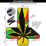 Cannabis Rasta Print Armchair Protector