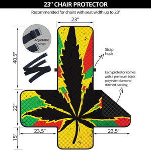 Cannabis Rasta Print Armchair Protector