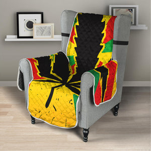 Cannabis Rasta Print Armchair Protector