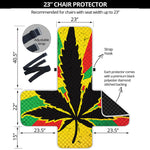 Cannabis Rasta Print Armchair Protector