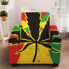 Cannabis Rasta Print Armchair Slipcover