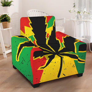 Cannabis Rasta Print Armchair Slipcover