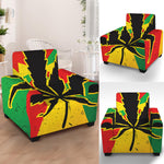 Cannabis Rasta Print Armchair Slipcover