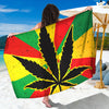 Cannabis Rasta Print Beach Sarong Wrap