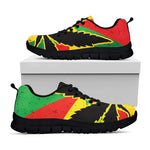 Cannabis Rasta Print Black Sneakers